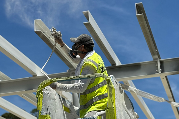 Protective coating applied to a surface